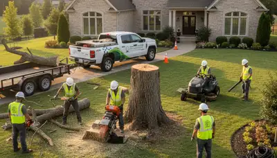 Professional lawn care and tree removal service in Salisbury, MD by Chop Chop Tree experts
