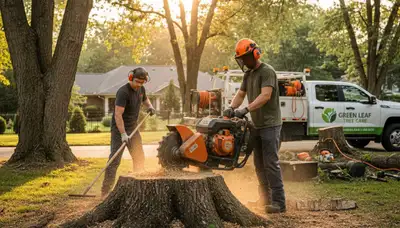 Professional stump removal and grinding in Salisbury, MD by local tree service experts