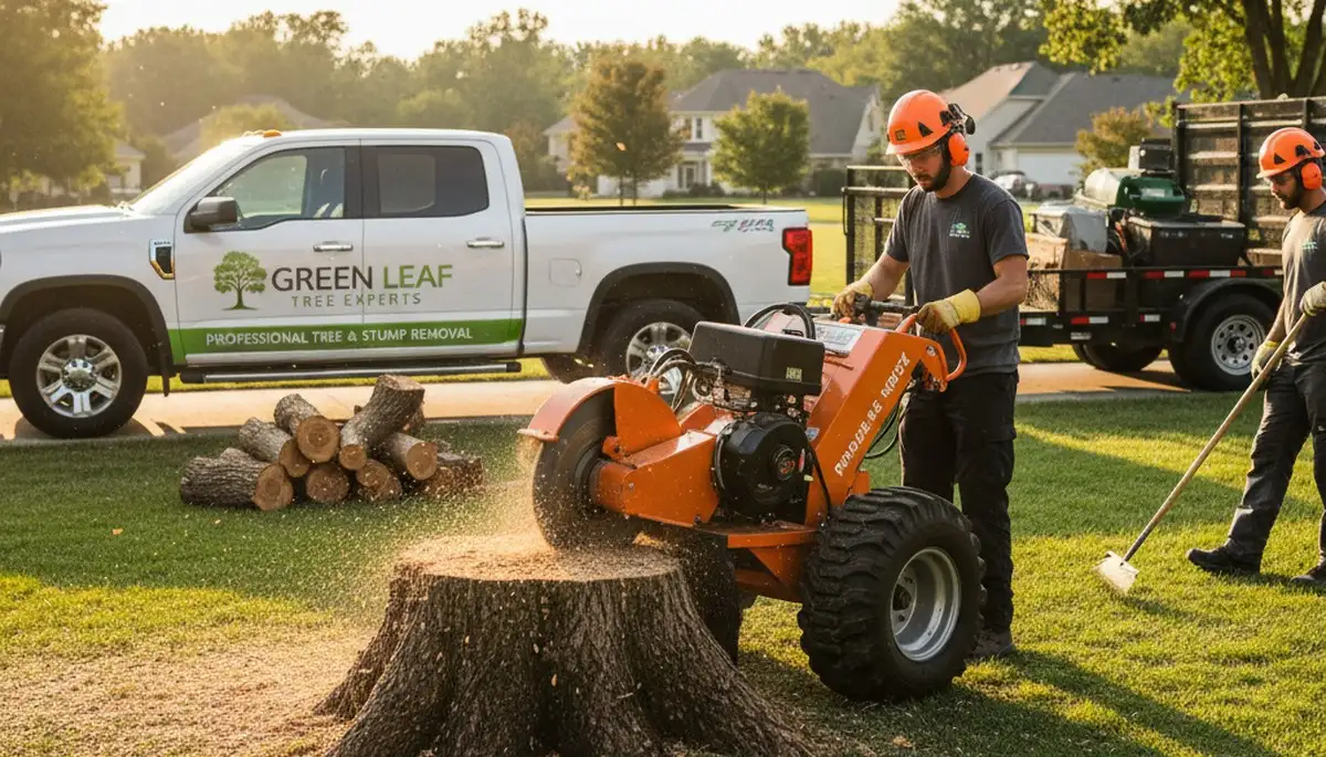 Professional stump removal in Salisbury MD with safe grinding for tight yard spaces